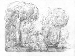 Drawing_76__Harbour_With_Figures__1991___8x12___Direct.jpg