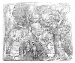 Drawing_26__Figures_In_A_Glade_Board___1990___8x10___Direct.jpg