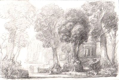 Drawing 63  Pencil Sketch  [Card]   1985   5x7   Direct
