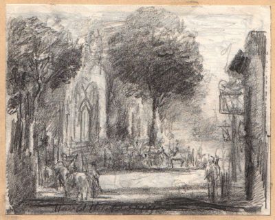 Drawing 13 [Paper on Board]  1981   5.5x6.75   Direct
