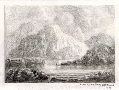 Drawing 125  Lake Como Italy 1978
