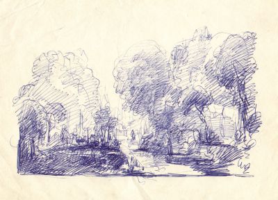 Drawing 48 Blue Ink   Undated   6x9   Direct
