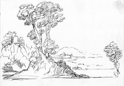 Drawing 68 [Trees]   Undated   7x10   Direct
