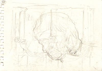 Drawing 88 Reverse [Arches, Head]   Undated  4x5.5   Direct
