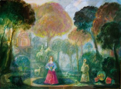 Arthurian Landscape   2004  9x12  Digital
