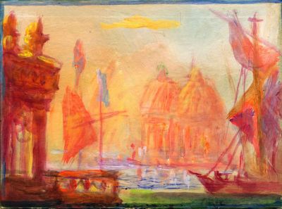 Church Of Santa Maria Della Salute  3   2008  6x8  Direct
Keywords: ecclesiastical