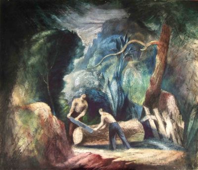 Woodcutters [The]   1947  13.25x15.75  Digital
