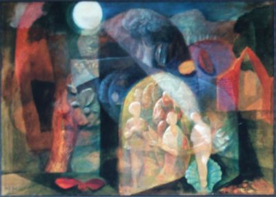 Allegory In A Landscape  1965  18.5x25.5
