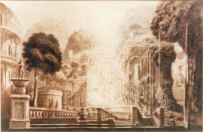 Roman Villa  1968  19.5x29.25  P[s]
Keywords: capriccio