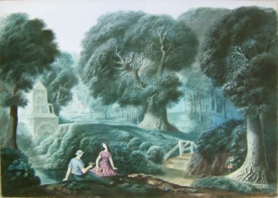 Figures In A Glade  1969  23x32  Digital
