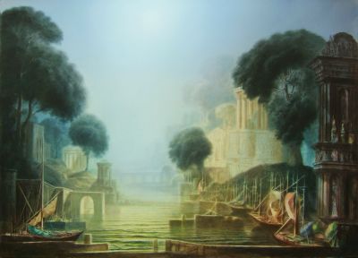 River Arno  31.5x43.5  1969  Digital
