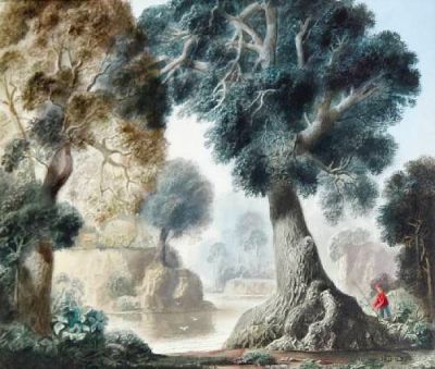 Corner of the Tamar Valley [A]  1973  11.25x13.5  Internet
Keywords: imagined-landscape