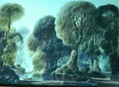 Wooded Riverbank 1976   Slide

