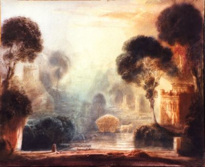 Haycart At A River Crossing  1980
