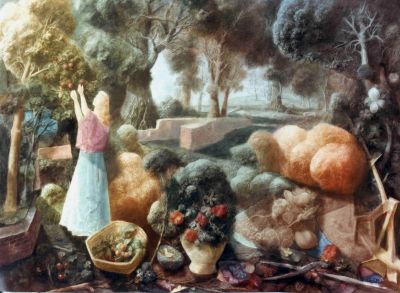 Medieval Garden [A]   1980   22.25x29.5   Photo [e-mail]
