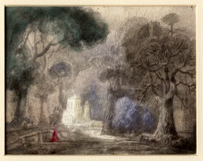 Untitled [Woodland Temple]   1982  4.5x6  Direct
Keywords: imagined-landscape