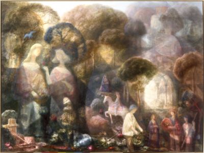 Medieval Glastonbury  30x40   1985   Trans
