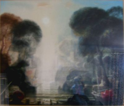 Claudean Landscape  1985  10.5x11.75
