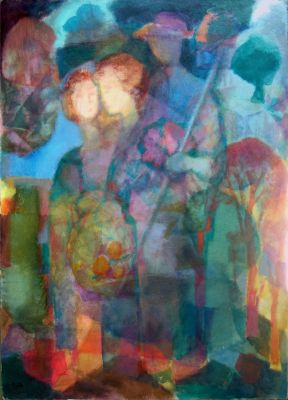 Figures In A Glade  1988  45x32  Digital
Keywords: abstract-figures