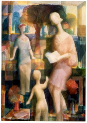 Interior With Figures [VW]  1988  44x32  Photo
Keywords: abstract-figures