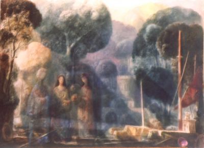 Riverside with Figures   1988   21x29.5   Photo[s]
