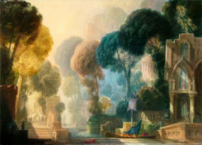 Sunrise Over Port  1988  32x45   Digital
