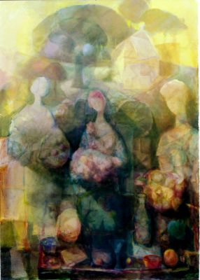 Wedding Feast [A] VW   1988  44x32  Neg
Keywords: abstract-figures