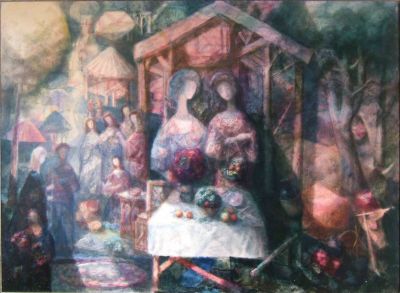 Village Festival [A]   1987  32x44  Digital
