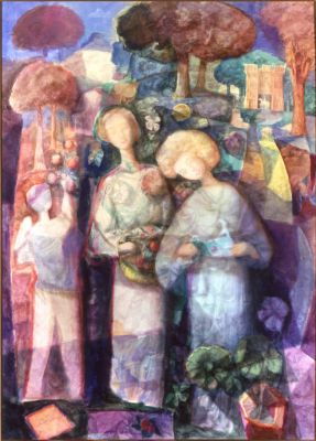 Harvest Festival [A]   45x33   1989   Trans
Keywords: abstract-figures;festival
