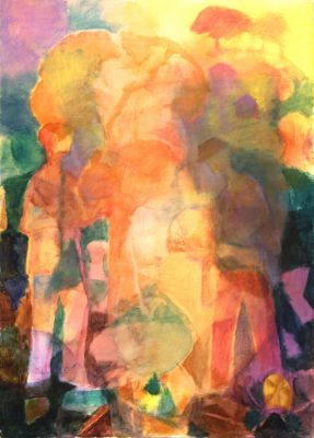 Sunset Behind Figures   45x32   1989   Trans
Keywords: transition;arch-choice;abstract-figures;abstract-landscape