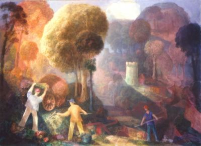 Valley Farm 32x44 1989 Trans
Keywords: work