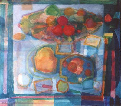 Blue Bowl Of Fruit [1st. Version Still Life On Table]   19
Keywords: still-life