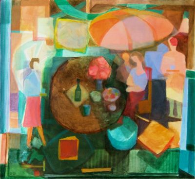 Cafe Scene    1993   31x33    Digital
