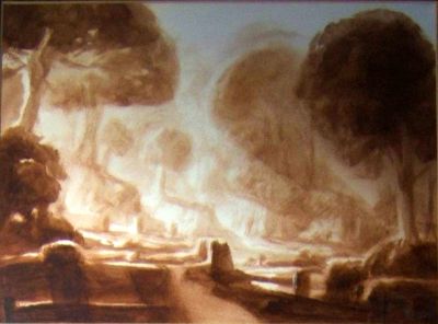 Devonshire Landscape [A]  1993  8.5x11.5  e-mail
