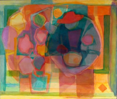 Figure In A Greenhouse   32x38   1993  Digital
