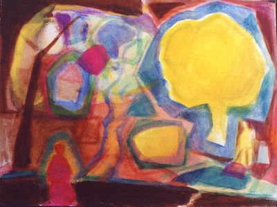 Figures In A Garden [Early Version Repainted Dated 1998]   1
