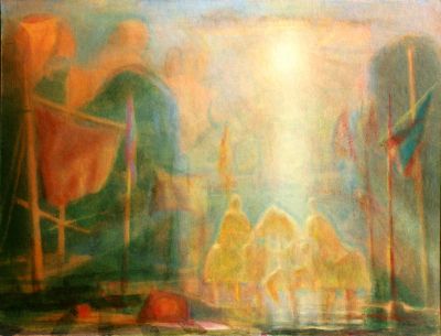 Horsemen Early Morning   1993   16x21   Photo[s]
