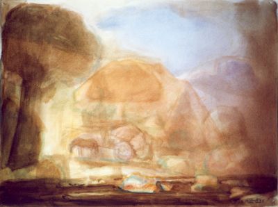 Landscape Sketch In Devon [Early Version]   1993 [Repainted1
Keywords: imagined-landscape