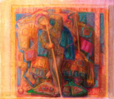 St. George And The Dragon   1993   19x21.5   Digital
Keywords: transition