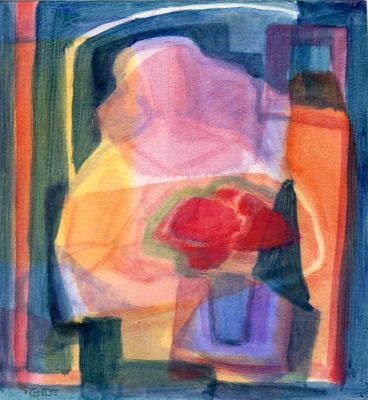 Still Life With Figure   1993  9x8.25  Direct
Keywords: abstract-figures