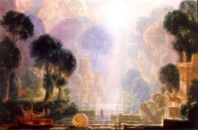 Estuary Scene With Castle   1996   21x32   Trans copy
