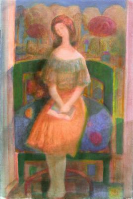 Seated Figure   1996   28x19   Digital
