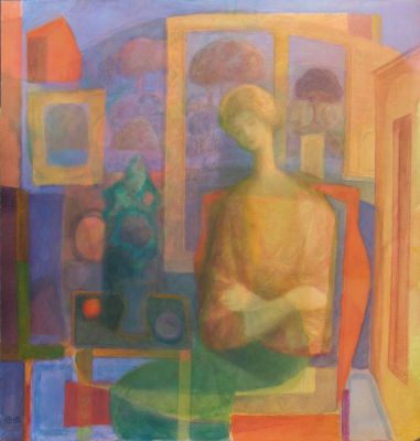 Girl At A Window  1997  32x30  Digital
Keywords: abstract-figures