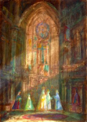 Riems Cathedral  1997  8x11  Direct
Keywords: ecclesiastical