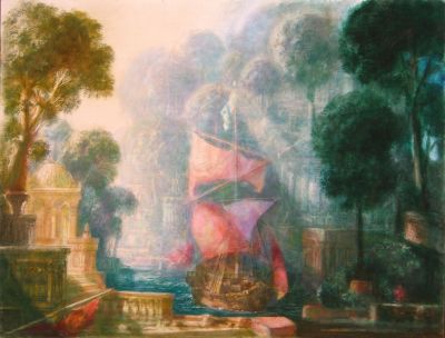 Romantic River Scene  1997  16x21  Digital
