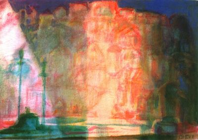 Sorrento Floodlit   1997   9.5x11.5   Photocopy
