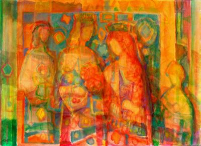 Wedding Ceremony   1997    23.75x33   Digital
Keywords: abstract-figures