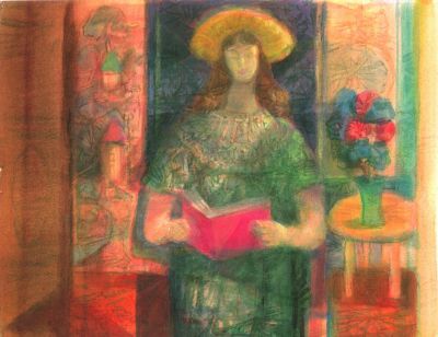 Interior With Figure   1998   9x11   Photocopy
Keywords: abstract-figures