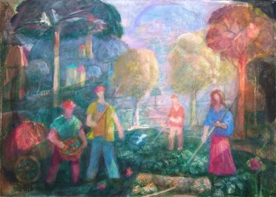 Spring Morning  1998  10x14  Digital
Keywords: abstract-landscape