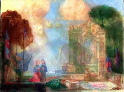 Sunrise Through The Temple Of Jupiter 1999 8x11 Direct
